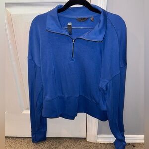 Danskin Royal Blue Quarter-Zip Women's Sweater